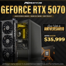 PCRA994 - Equipo AMD Ryzen 5 9600X + 32GB (2 X 16GB) + GeForce RTX 5070