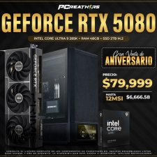 PCRB014 - Equipo Intel Core Ultra 9 285K + RAM 48GB + GeForce RTX 5080 (12 MESES SIN INTERESES)