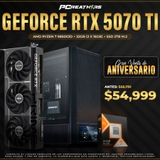 PCRB026 - EQUIPO AMD Ryzen 7 9850X3D + 32GB (2x16GB) + GeForce RTX 5070 Ti