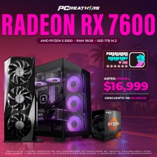 PCRB039 - EQUIPO AMD Ryzen 5 5500 + RAM 16GB + Radeon RX 7600