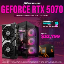 PCRB043 - EQUIPO AMD Ryzen 5 9600  + 24GB RAM (1X24GB) + NVIDIA GeForce RTX 5070