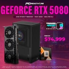 PCRB048 - Equipo AMD Ryzen 7 9850X3D + 48GB RAM (1x48GB) + NVIDIA GeForce RTX 5080