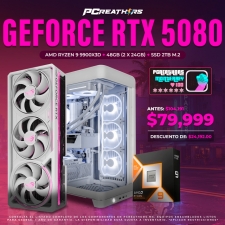 PCRB051 - Equipo AMD Ryzen 9 9900X3D + 48GB (2x24GB) + GeForce RTX 5080