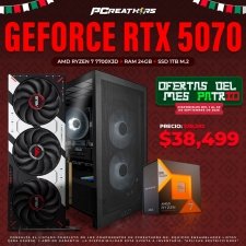 PCRB089 - Equipo AMD Ryzen 7 7700X3D + 24GB RAM + GeForce RTX 5070