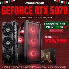 PCRB101 - Equipo AMD Ryzen 7 9700X + RAM 24GB + Geforce RTX 5070