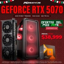 PCRB102 - Equipo AMD Ryzen 7 7800X3D + RAM 24GB + Geforce RTX 5070