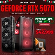 PCRB103 - Equipo AMD Ryzen 7 9850X3D + 32GB (2x16GB) + Geforce RTX 5070