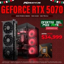 PCRB104 - Equipo AMD Ryzen 5 9600X + RAM 24GB + Geforce RTX 5070