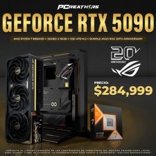 PCRB123 - EQUIPO AMD Ryzen 7 9850X3D + 32GB (2x16GB) + GeForce RTX 5090 (ASUS ROG 20th Anniversary)