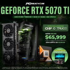 PCRB129 - EQUIPO AMD Ryzen 7 9850X3D + RAM 48GB + GeForce RTX 5070 Ti