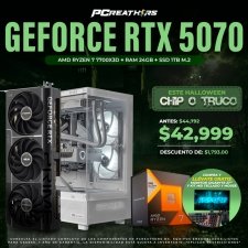 PCRB134 - Equipo AMD Ryzen 7 7700X3D + 24GB RAM + GeForce RTX 5070