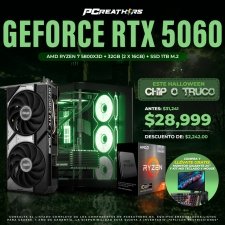 PCRB142 - Equipo AMD Ryzen 7 5800X3D + 32GB (2x16GB) + GeForce RTX 5060
