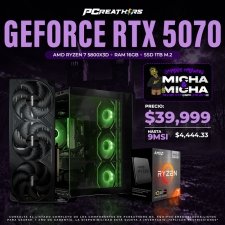 PCRB166 - Equipo AMD Ryzen 7 5800X3D + 16GB RAM + GeForce RTX 5070