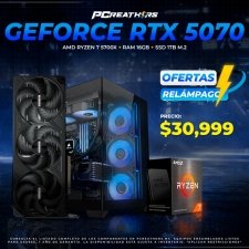 PCRB184 - EQUIPO AMD Ryzen 7 5700X + RAM 16GB + GeForce RTX 5070 (OFERTAS RELÁMPAGO)