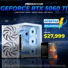 PCRB186 - EQUIPO AMD Ryzen 7 5700X + 32GB(2 X 16GB) + GeForce RTX 5060 Ti (OFERTAS RELÁMPAGO)