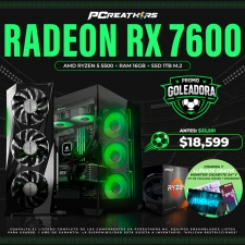 PF001 - Equipo AMD Ryzen 5 5500 + 16GB RAM + Radeon RX 7600