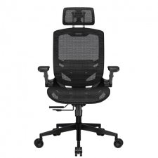 Cougar Silla VELOCISTA UNO, Respaldo de malla, Reposabrazos Ajustables, hasta 120kg, Negro