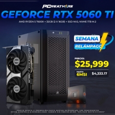 SRPCR10 - EQUIPO AMD Ryzen 5 7600X + 32GB - 2 x 16GB + GeForce RTX 5060 Ti