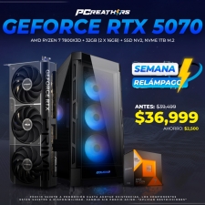 SRPCR19 - EQUIPO AMD Ryzen 7 7800X3D + 32GB (2 x 16GB) + GeForce RTX 5070