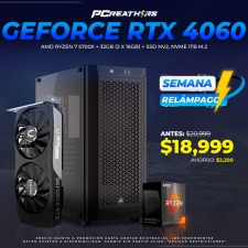 SRPCR25 - EQUIPO AMD Ryzen 7 5700X + 32GB (2 x 16GB) + GeForce RTX 4060
