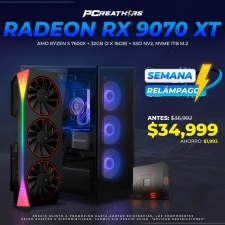 SRPCR32 - EQUIPO AMD Ryzen 5 7600X + 32GB (2 x 16GB) + Radeon RX 9070 XT