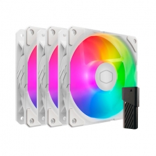 Ventilador Cooler Master SickleFlow Edge, 3x 120mm, 2500RPM, RGB, Blanco