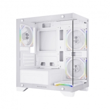 Gabinete Balam Rush Tank Perform 3600, Mini-Tower, Micro-ATX/Mini-ITX, USB 2.0/3.0, sin Fuente, 4 Ventiladores Instalados, Blanco