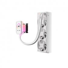 HYTE THICC Q80 Trio Enfriamiento Liquido para CPU, 3 x 120mm, hasta 3000RPM, Blanco