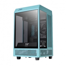 Gabinete Thermaltake The Tower 100 con Ventana RGB, Mini-Tower, Mini-ITX, USB 3.0, sin Fuente, Turquesa