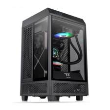 Gabinete Thermaltake The Tower 100 con Ventana RGB, Mini-Tower, Mini-ITX, USB 3.0, sin Fuente, Negro