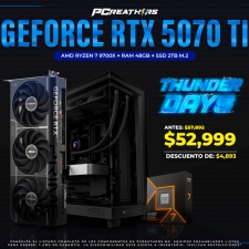 TUD024 - EQUIPO AMD Ryzen 7 9700X + RAM 48GB + GeForce RTX 5070 Ti