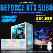 TUD034 - EQUIPO AMD Ryzen 7 9800X3D + 64GB (2 x 32GB) + GeForce RTX 5080 + MONITOR MSI 27" + TECLADO Y MOUSE