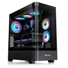 Gabinete Thermaltake View 290 TG ARGB, Midi-Tower, ATX/Micro-ATX/Mini-ITX, USB 3.0, sin Fuente, 3 Ventiladores Instalados, Negro