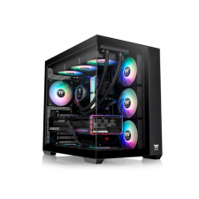 Gabinete Thermaltake View 380 TG ARGB, Midi-Tower, ATX/Micro-ATX/Mini-ITX, USB 3.0, sin Fuente, 4 Ventiladores Instalados, Negro