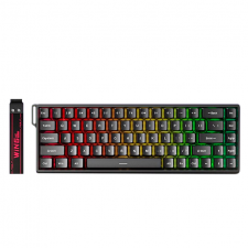 Teclado Gamer AULA WIN68 68%, Switch Magnetico, Alambrico, Black, Ingles